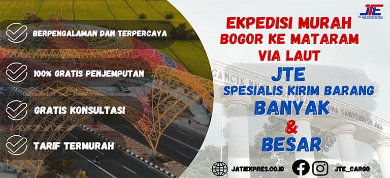 jasa ekspedisi bogor ke mataram