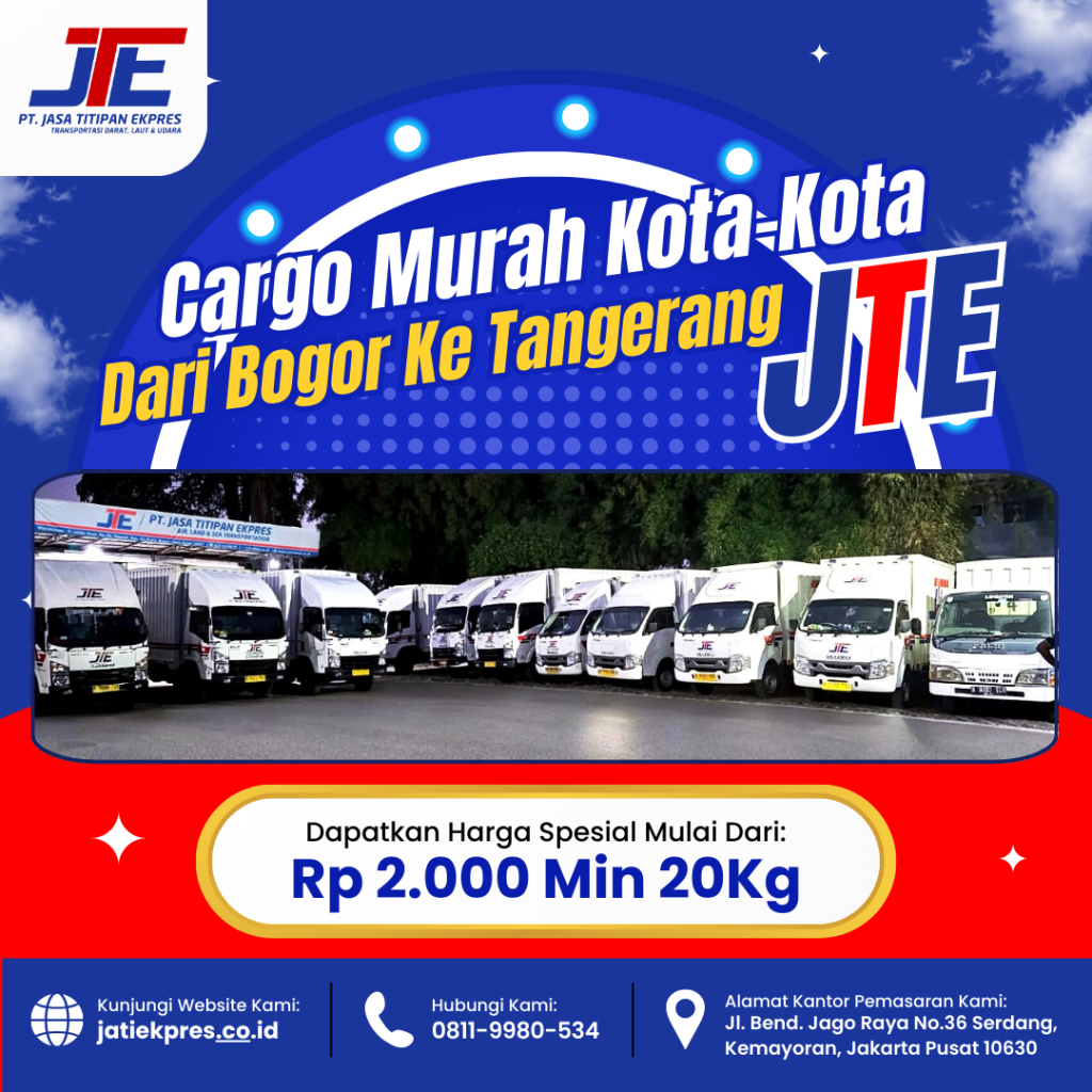 kirim barang bogor tangerang